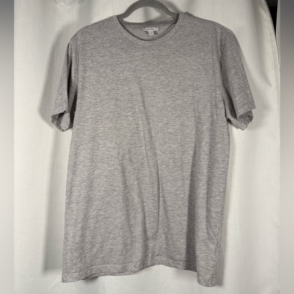 Reiss Bless Cotton Crew Neck T-Shirt in Grey Marl - Picture 6 of 10
